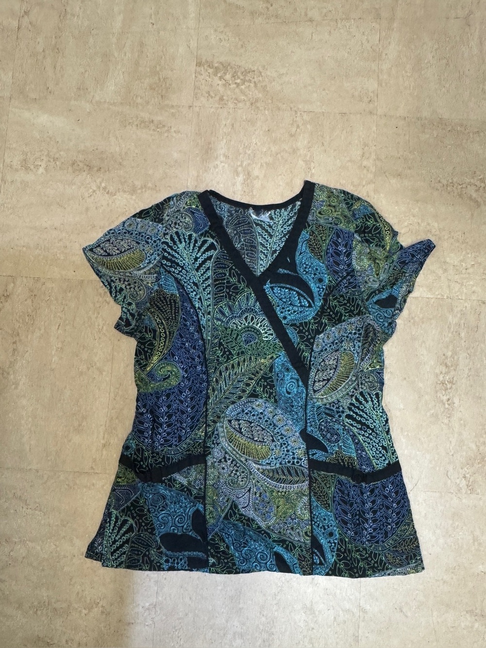 Barco Uniforms Scrub Top Size Medium
